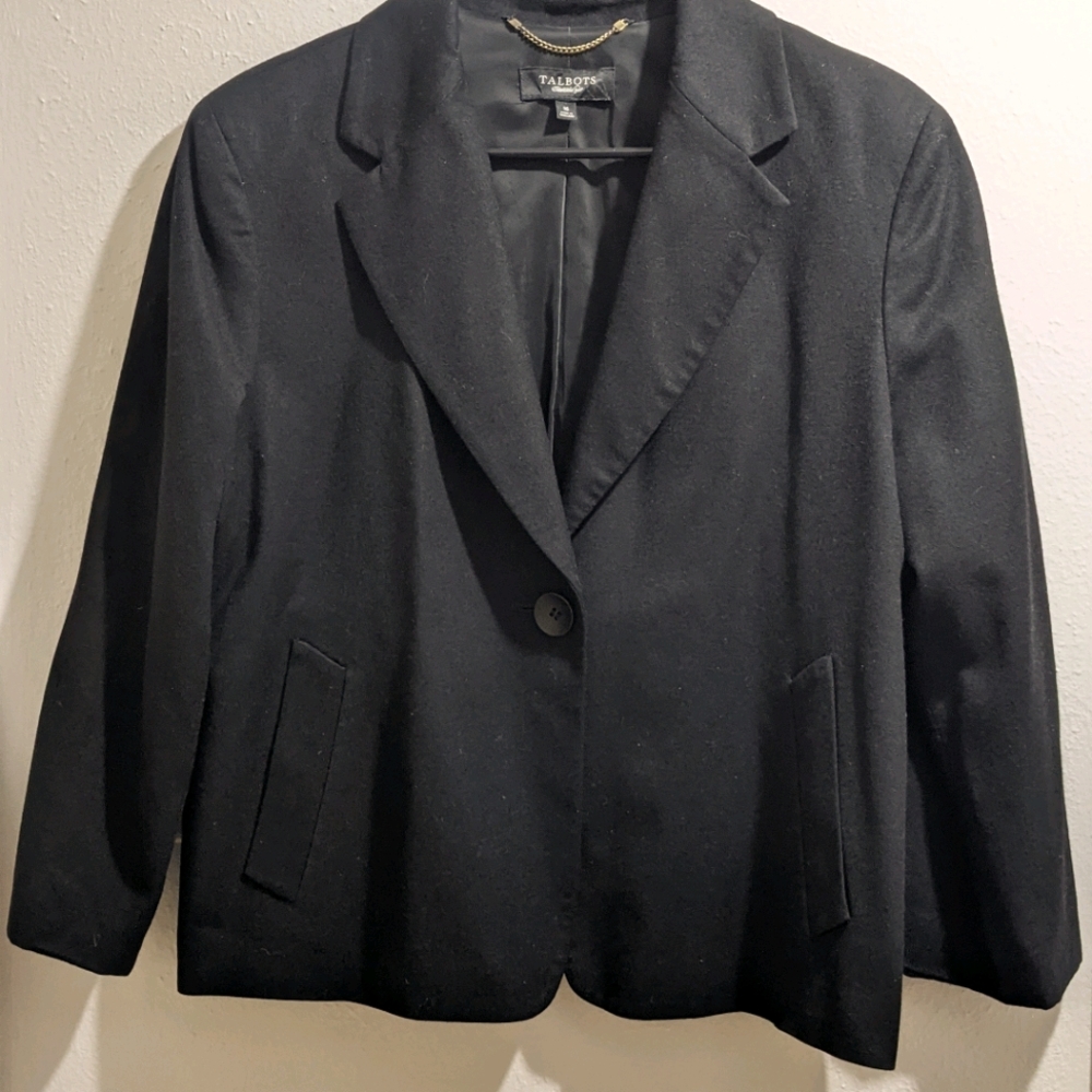 Black Blazer Talbot's One button & pockets